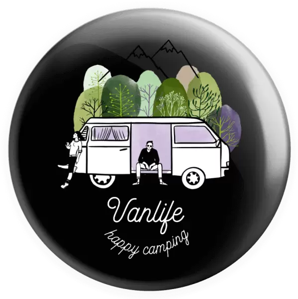 Placka Vanlife happy camping