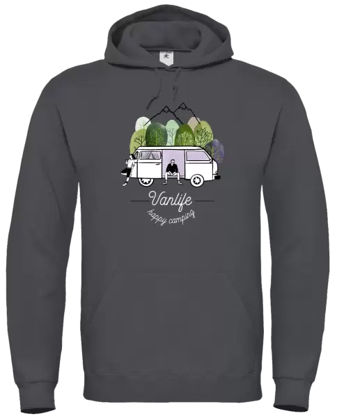 Pánská mikina Vanlife happy camping