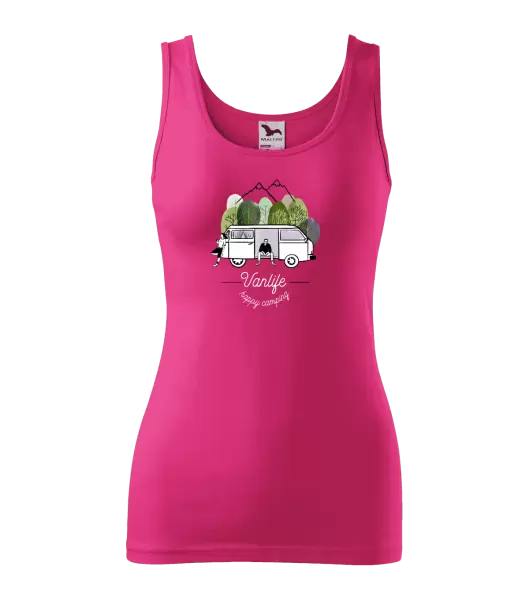 Dámské tílko Vanlife happy camping