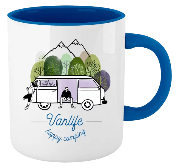 Hrnek Vanlife happy camping
