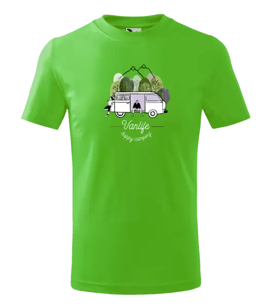 Dětské tričko Vanlife happy camping