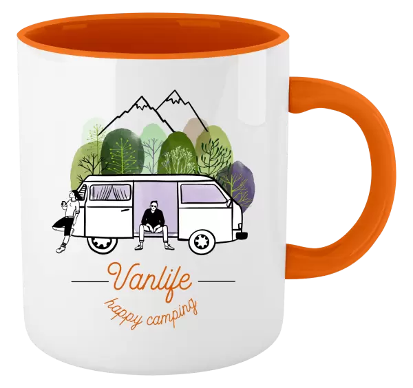 Hrnek Vanlife happy camping