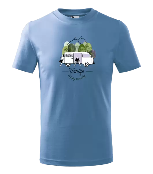 Dětské tričko Vanlife happy camping