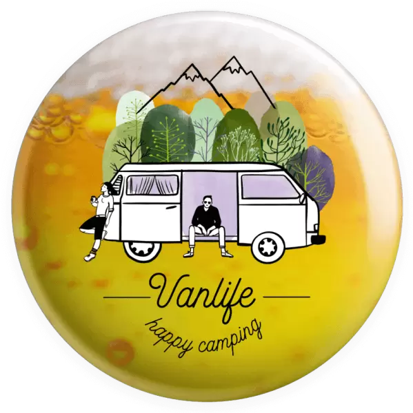 Placka Vanlife happy camping