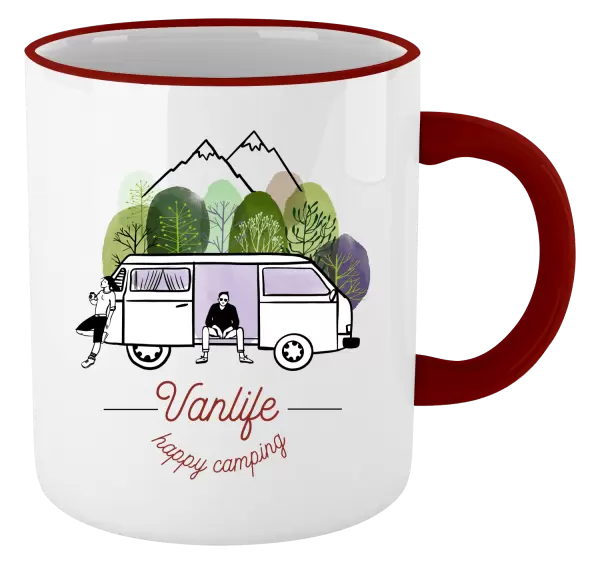 Hrnek Vanlife happy camping