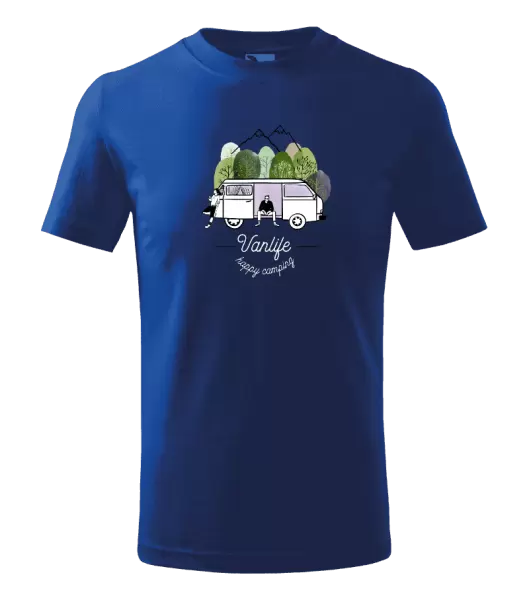 Dětské tričko Vanlife happy camping