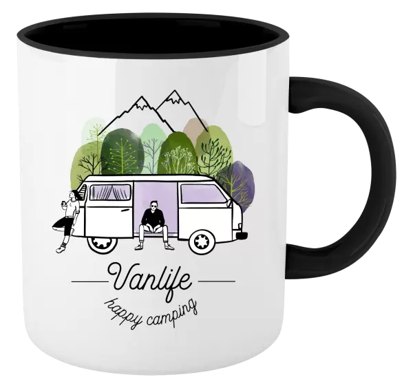 Hrnek Vanlife happy camping