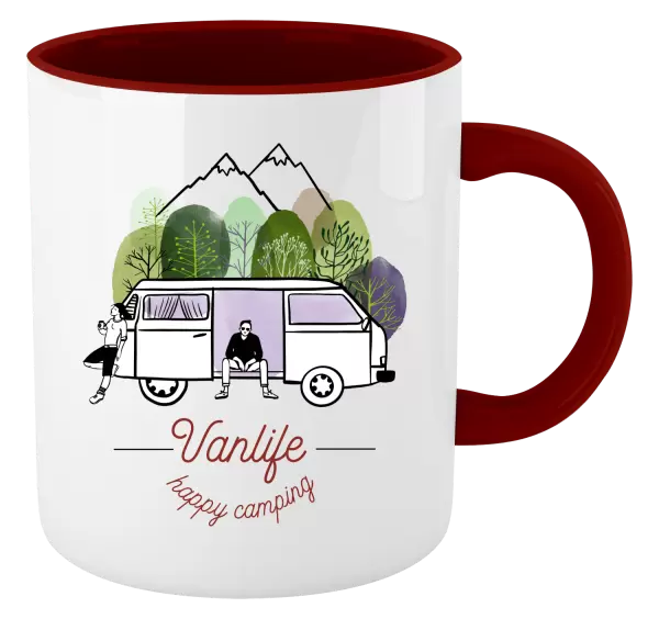 Hrnek Vanlife happy camping