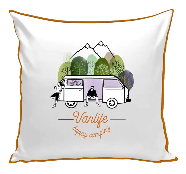 Polštář Vanlife happy camping
