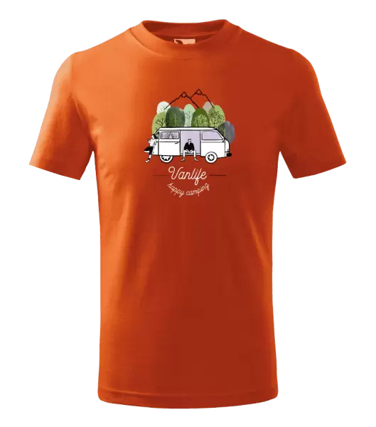 Dětské tričko Vanlife happy camping