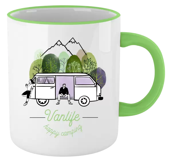 Hrnek Vanlife happy camping