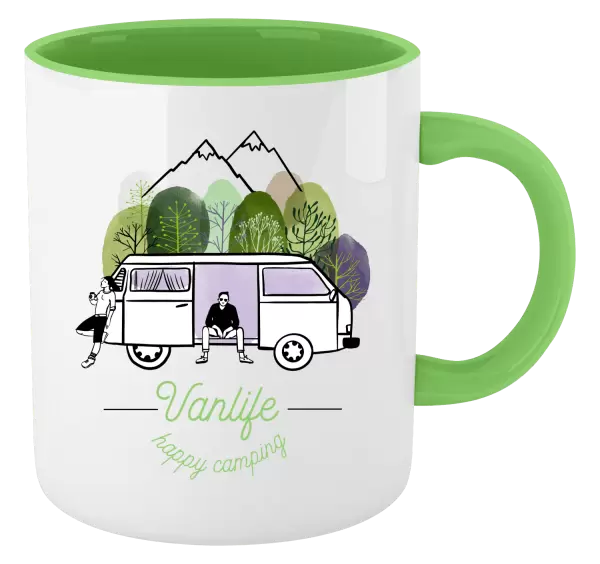 Hrnek Vanlife happy camping