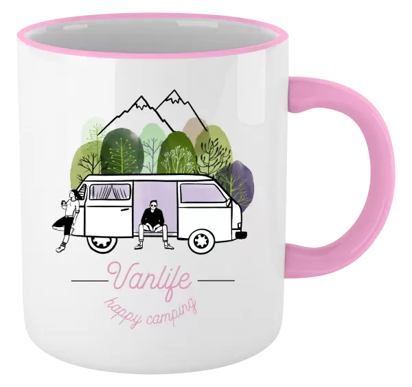 Hrnek Vanlife happy camping