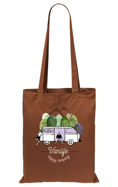 Látková taška Vanlife happy camping