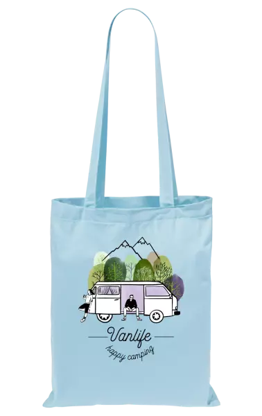 Látková taška Vanlife happy camping