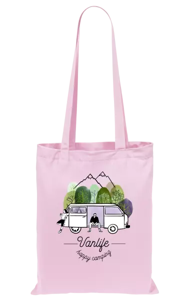 Látková taška Vanlife happy camping