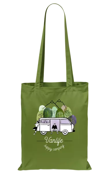 Látková taška Vanlife happy camping