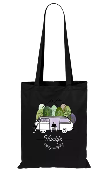Látková taška Vanlife happy camping