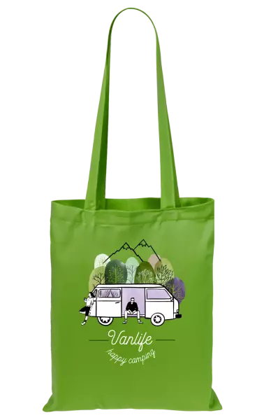 Látková taška Vanlife happy camping