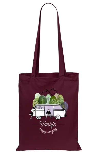 Látková taška Vanlife happy camping