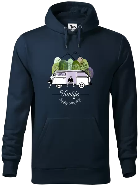 Pánská mikina Vanlife happy camping