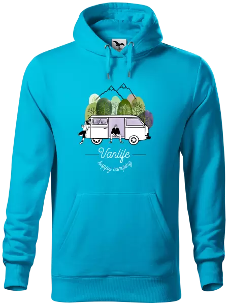 Pánská mikina Vanlife happy camping