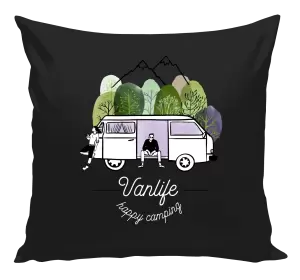 Polštář Vanlife happy camping