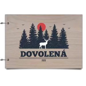 Dřevěné album se sponami Dovolená, rok