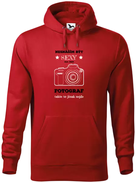 Pánská mikina Nesnáším být sexy, ale jsem fotograf