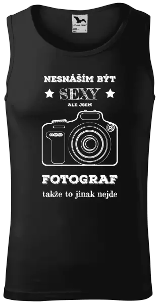 Pánské tílko Nesnáším být sexy, ale jsem fotograf