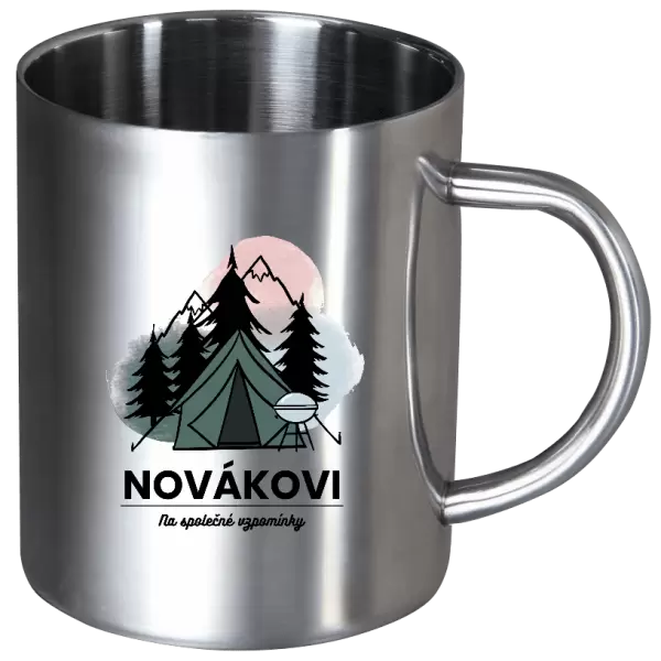 Nerezový hrnek Stanování