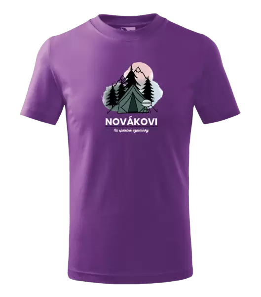 Dětské tričko Stanování