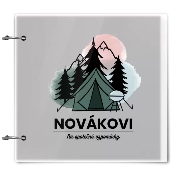 Plexi album se sponami Stanování