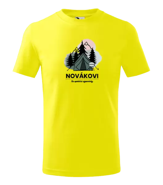 Dětské tričko Stanování