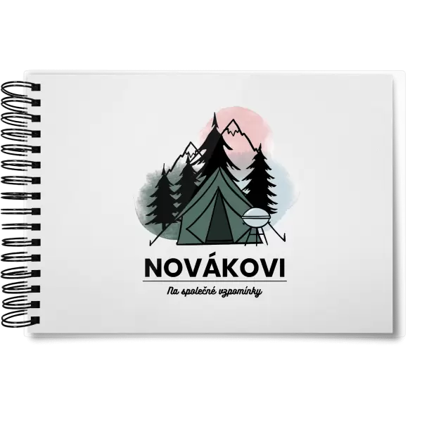 Plexi album s kroužkovou vazbou Stanování