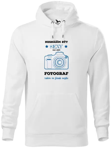 Pánská mikina Nesnáším být sexy, ale jsem fotograf