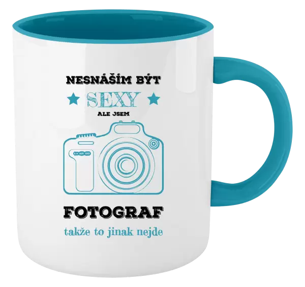Hrnek Nesnáším být sexy, ale jsem fotograf