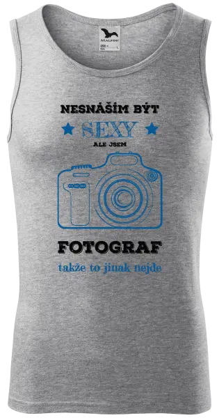 Pánské tílko Nesnáším být sexy, ale jsem fotograf