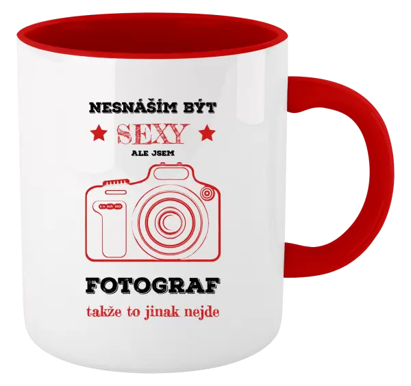Hrnek Nesnáším být sexy, ale jsem fotograf