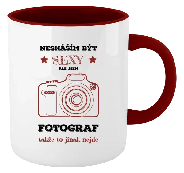 Hrnek Nesnáším být sexy, ale jsem fotograf