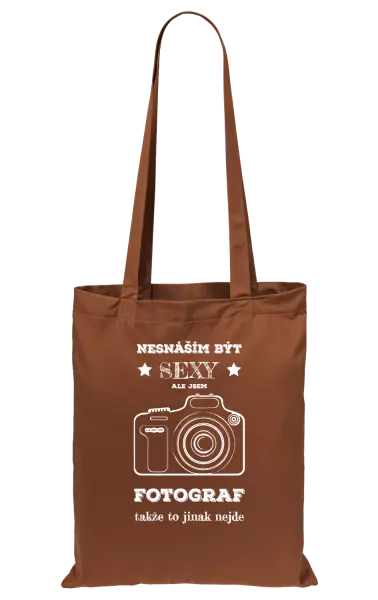 Látková taška Nesnáším být sexy, ale jsem fotograf