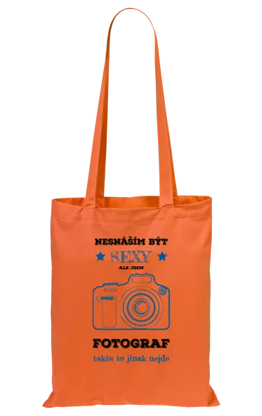 Látková taška Nesnáším být sexy, ale jsem fotograf
