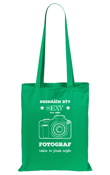 Látková taška Nesnáším být sexy, ale jsem fotograf