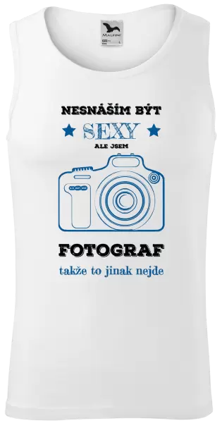 Pánské tílko Nesnáším být sexy, ale jsem fotograf