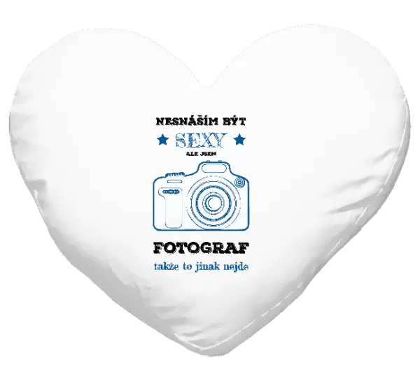 Polštář Nesnáším být sexy, ale jsem fotograf