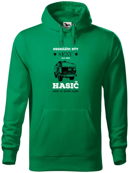 Pánská mikina Nesnáším být sexy, ale jsem hasič