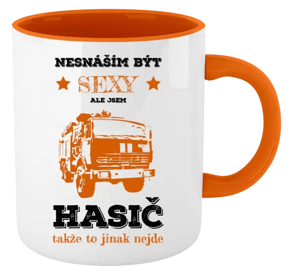 Hrnek Nesnáším být sexy, ale jsem hasič