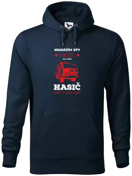 Pánská mikina Nesnáším být sexy, ale jsem hasič