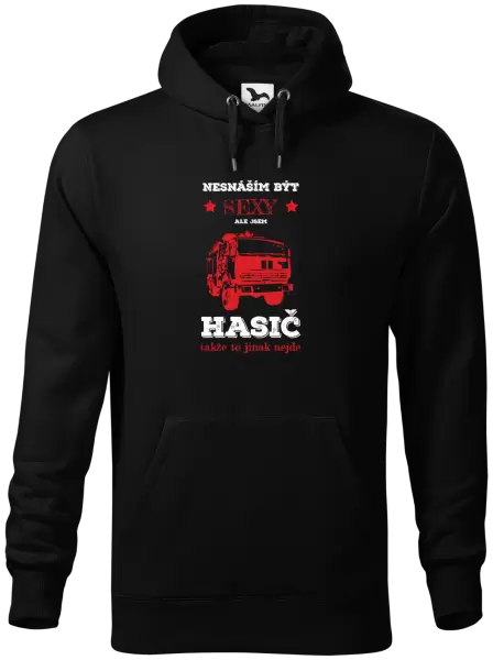 Pánská mikina Nesnáším být sexy, ale jsem hasič