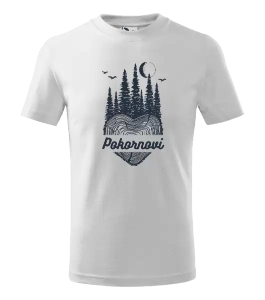 Dětské tričko Srdce pařez